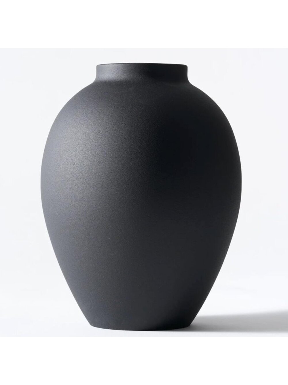 9 Inch Black Tall Ella Large Round Iron Vase Pampas Grass Table Mantel Home Dec